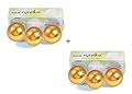 Navika Golf Balls- Gold Chrome Metallic High Visibility Color (6-Pack)