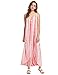 MakeMeChic Women's Casual Tie Dye Pocket Sleeveless Maxi Long Dress Pink XL