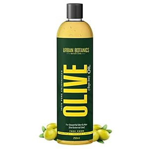 UrbanBotanics® Pure Cold Pressed Olive Oil For Hair and Skin, 250ml