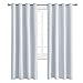WONTEX Blackout Curtains Room Darkening Thermal Insulated Living Room Curtains, 52 x 84 inch, Greyish White, 2 Grommet Curtain Panels
