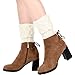 Pangda 6 Pairs Womens Boot Socks Short Leg Warmers Winter Crochet Knitted Leg Warmers Socks Assorted Color