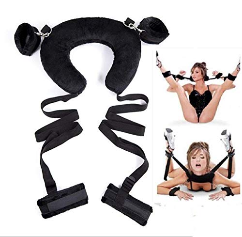 CHP-Love Vibrant Adult Bedroom Couple Game Neck Pillow Position Control Sexy Toy Easy Access Portable Open Thigh Constraint Sling (Random Color)