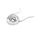 TOPSTARONLINE Swarovski Elements Crystal Diamond Accent Heart Shape Round Circle Pendant Necklace