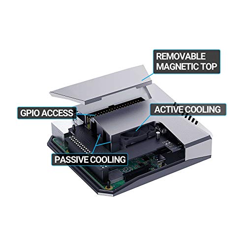 Argon ONE Raspberry Pi 4 Case with Cooling Fan | Aluminum Heatsink | Power Button | Supports Retro G - //coolthings.us