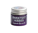 Sugar Shack Naturals Sweetest Kisses: Organic Lip Polish Sugar Scrub for Silky Smooth Lips with Organic Shea Butter and Organic Coconut Oil 15ml