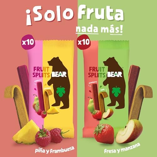 Fruit Splits Multisabores | Ingredientes 100% Naturales | 20 x 20g