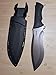 Schrade Delta Class Little Ricky Full Tang Fixed Blade with Titanium Coated 8Cr13MoV Stainless Steel Drop Point Re-Curve Blade for Outdoor Survival, Hiking