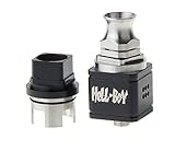 Hellboy Styled RDA Rebuildable Dripping w/ Wide Bore Top Cap - Stainless Steel