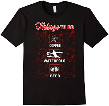 Mens Things To Do Waterpolo Outdoors Sports Tshirt XL Black