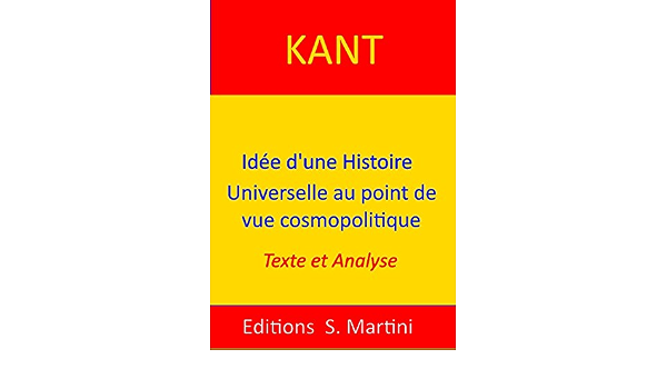idée d'une histoire universelle au point de vue cosmopolitique