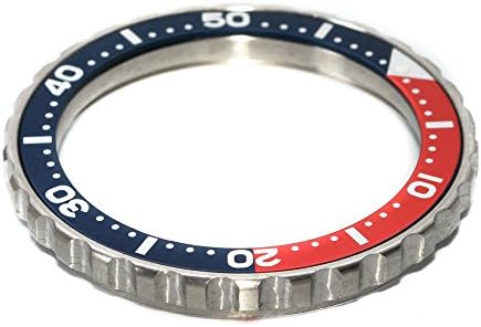 Bezel for Watches Vostok Amphibian, Komandirskie + Aluminum insert Dark Pepsi (cutter)3