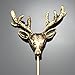 Q&Q Fashion Polish Gold Men Hunting Buck Deer Stag Lapel Stick Stock Pin Tie Hat Scarf Brooch Badge,3.1