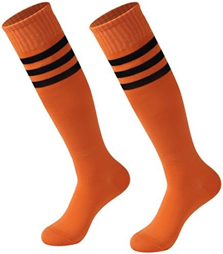 Striped Tube Socks, Calbom Unisex Knee High Soccer Football Volleyball Baseball Cheerleading Team Socks 2/6/10 Pairs
