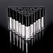 Hicarer 30 Pack 1.2 ml Clear Mini Lip Gloss Tube Empty Lip Balm Cute Bottle Cosmetic Gloss Tube Travel Gloss Container with Lid for Lipstick Samples (Black)