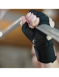 Fit Active Sports - Guantes de levantamiento de pesas con muñequeras - Agarre y acolchado extra para levantamiento, entrenamiento de gimnasio, entrenamiento cruzado, levantamiento de pesas Para hombres y mujeres. Sin  os