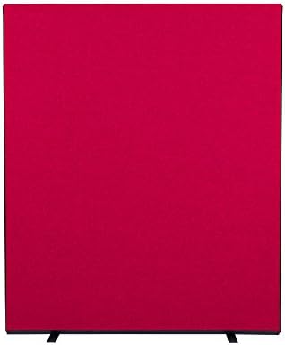 PANELWAREHOUSE.COM Office Screen/Partition 1500mm W x 1800mm H, woolmix fabric Ruby Portrait