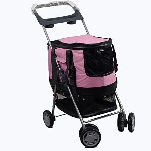 UCYG Pet Dog Stroller Pet stroller Dog stroller Pet stroller Outing trolley Pet supplies Folding Easy to carry trolley Trolley case Pet bag Folding storage Pet wheel Large cart