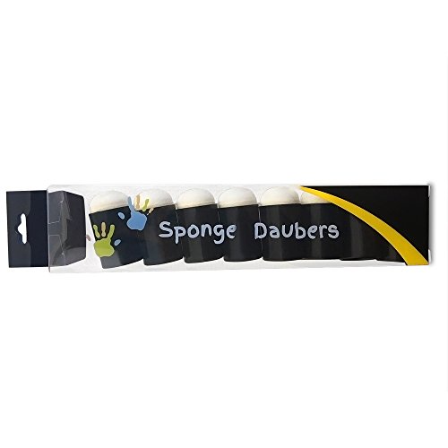 LIPROFE Finger Sponge Dauber with Storage Case for Painting Ink Crafts Chalk Card Making 8pcs