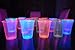 DirectGlow 12oz Neon Assorted Blacklight Reactive Soft Plastic Cups (Multicolor, 20)
