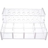 Dental Acrylic Organizer Case Resin Composite Dispenser Syringe Brush Stand Holder Dental Cement Organizer