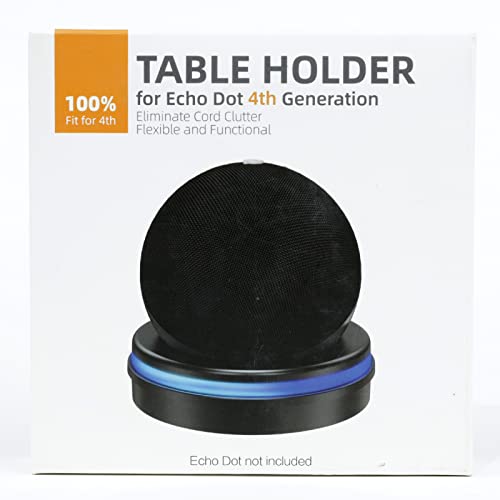 CIRYCASE Soporte para Dot (4.ª Generación), Soporte Mesa para Dot 4 con Guía de Luz Efecto Halo Mejorado, Accesorios Base Ahorro Espacio con Gestión de Cables Incorporada para Dormitorio