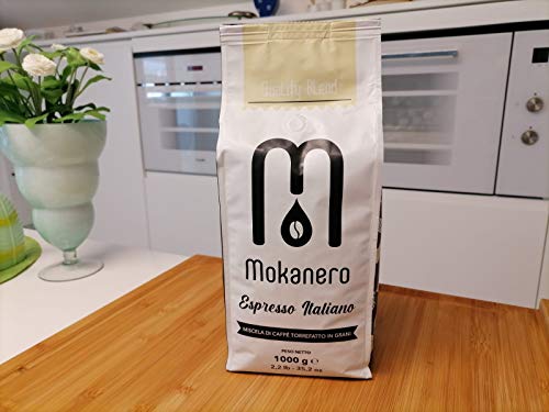 Mokanero - Italienischer Espresso - Mischung aus gerösteten und gemahlenen Kaffeebohnen - 1 kg – Bild 3