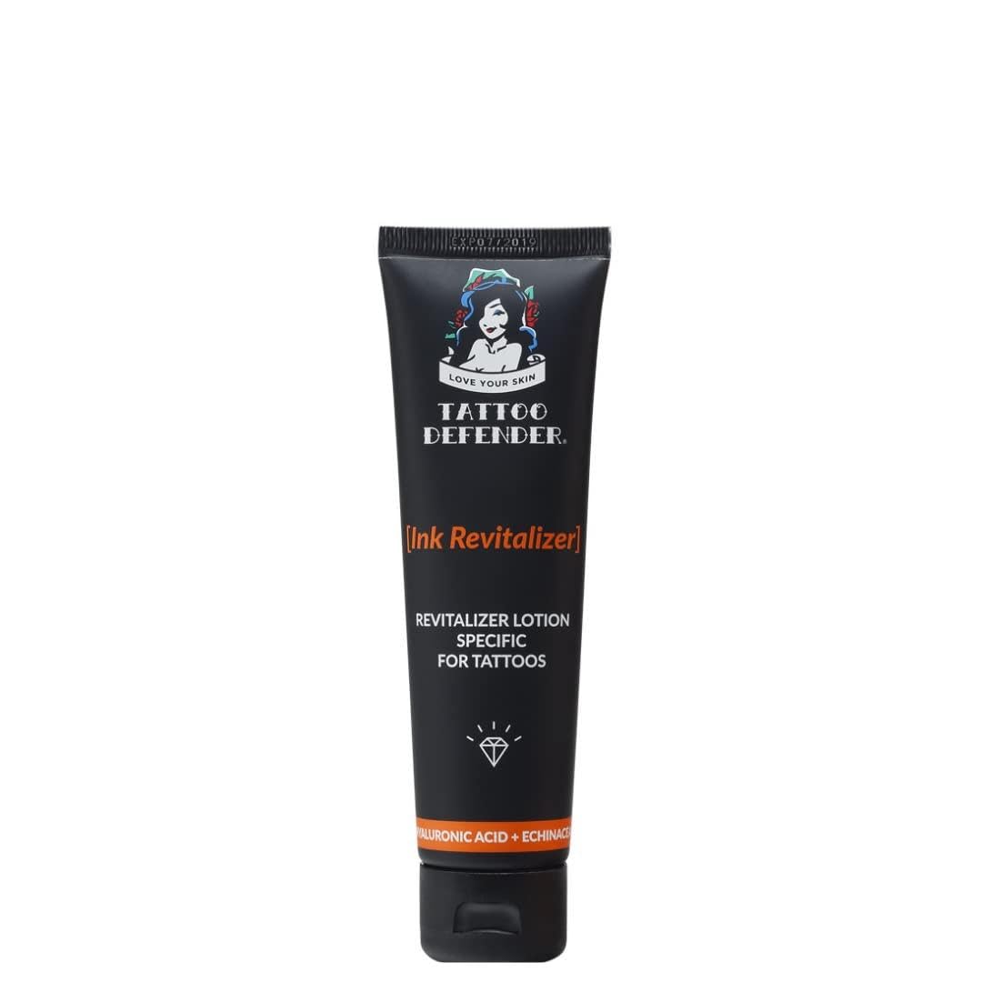 Tattoo Defender Ink Revitalizer - Skin Care Cream for tattoos to keep bright the colour and the black over the years 100ml