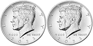 2023 P and D Kennedy Half Dollars Half Dollar US Mint Uncirculated