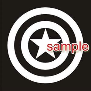 Amazon.com: CAPTAIN AMERICA SHIELD OUTLINE WHITE VINYL