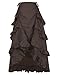 Women's Steampunk Retro Gothic Vintage Skirt Victorian Steampunk Casual S Brown