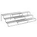 mDesign Adjustable, Expandable Metal Wire Kitchen Spice Rack - Storage Organizer Holder for Cabinet, Cupboard, Pantry, or Countertop - 3 Levels - Up to 25