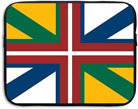 PopKindom Laptop Sleeve Laptop Sleeve Case Baltic Union Jack Neoprene Carrying Bag Briefcase Handbag For 13 Inch For All Computer Ultrabook/Lenovo Dell/MacBook Pro/Macbook Air