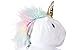 Smoko Light Up Unicorn Slippers, Kids and Adults (Kid's) White
