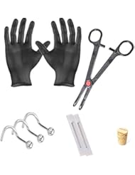Body Piercing Kit 14G 16G 18G Body Jewelry Forceps Needles (Nose)