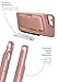 Smartish iPhone 6 Plus/6s Plus Wallet Case - Wallet Slayer Vol. 2 [Slim Protective Kickstand] Credit Card Holder for Apple iPhone 6s Plus/6 Plus (Silk) - Rose Gold