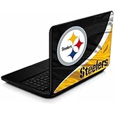 Skinit Decal Laptop Skin Compatible with 15.6 in 15-d038dx - Officially Licensed NFL Pittsburgh Steelers Design