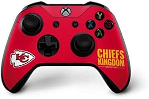 Skinit Decal Gaming Skin Compatible with Xbox One X Controller - Officially Licensed NFL Kansas City Chiefs Team Motto Design