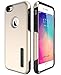 TOTU iPhone 6S Case, 6S Case, Premium Shock-Absorbing TPU Cases Durable Bumper Dual-Layer Cover, Soft Anti-Scratch Finish Work with iPhone 6 2014/6S 2015-Champagne Gold/Black