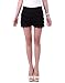 HDE Women's Lace Shorts Fitted Scallop Hem Crochet Mini Hot Pants (Black, Large)