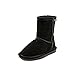 BEARPAW Emma Toddler Youth Round Toe Suede Black Snow Boot