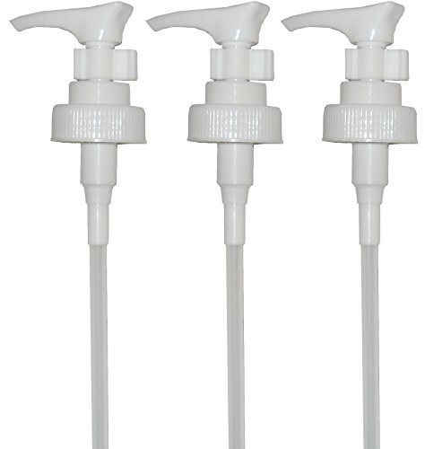 White soap and lotion dispenser pump 28/400 (pack of 3)