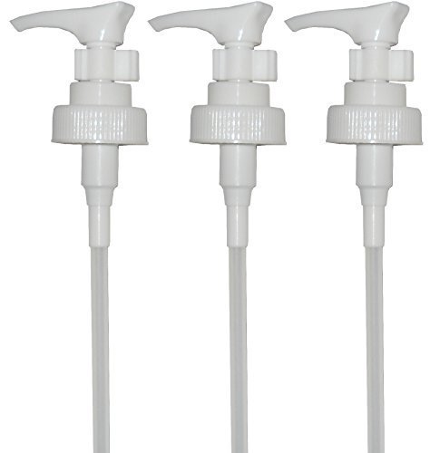 White Soap and Lotion Dispenser Pump 28/400 (Pack of 3)