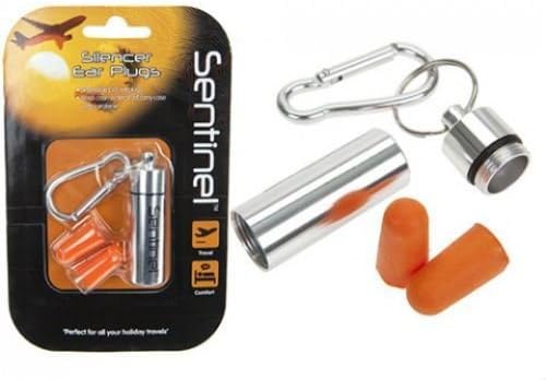 Silencer Ear Plugs with Cash Stash Carry Case and Carabineer by Thermal Mule