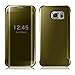 Hovisi Luxurious Shiny Flip Case Cover Samsung Galaxy S7 Edge (Green)