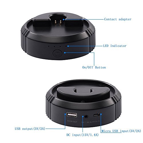 Battery Base for Amazon Echo,9000 mAh Echo Speaker Stand Power Bank