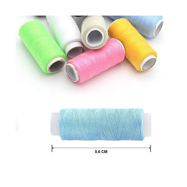 Curtzy Naaigaren Set 24 Kleuren – 914 Meter Per Spoel, Polyester, Universeel Voor Hand- En Machinaaien