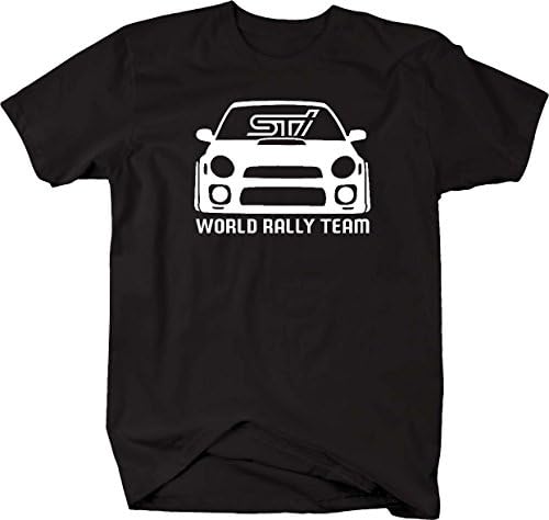 Subaru STI WRX World Rally Team Racing Bug Eye Tuning Mens T Shirt - Xlarge