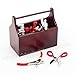Odoria 1:12 Miniature Tool Box with 8PCS Metal Tools Set Dollhouse Decoration Accessories