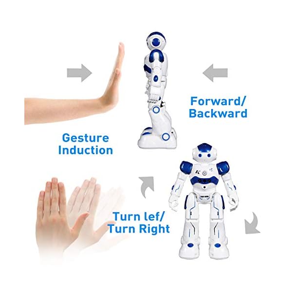 ANTAPRCIS Rc Robot Toys Gifts for Kids - RC Gesture Remote Control Robot Programmable with Infrared Controller and LED…