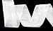 Organza Ribbon for Crafts-Hipgirl 50 Yard 1.5 Inch Shimmer Sheer Organza Ribbon for Gift Package Wrapping, Hair Bow Clips, Wedding, Boy Girl Baby Shower, Decorating, Parties,Tying Favors-White Ribbon